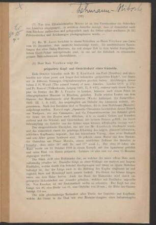 Herr Rud. Virchow zeigt die präparirte Kopf- und Gesichtshaut eines Guambia.