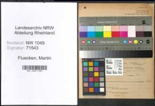Entnazifizierung Martin Fluecken , geb. 25.10.1883 (Kaufmann)