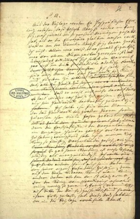 2) Niebuhr an [Andreas Peter Graf von Bernstorff] und an Etatsrat Temler, o. D. 2 Konzepte