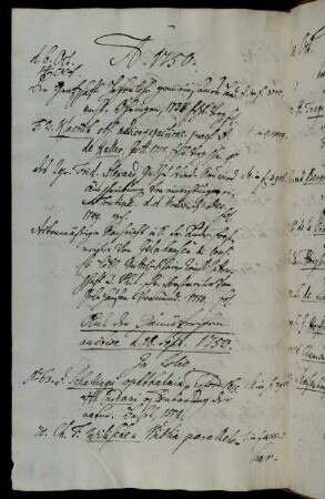 Aus der Hannöverischen auction d. 28. Sept. 1750. [Nebst beigefügten Titeln, S. 571f.]