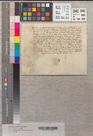 Johann Gresten, Kanoniker der Kirche von St. Johann und Dionys, bestätigt, dass er den Rentbrief von Johannes Kosters Witwe an den Katharinenaltar der Kirche von St. Johann und Dionys überlassen hat.