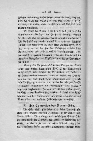X. Die Correction der Norder-Elbe.