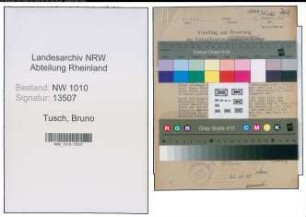 Entnazifizierung Bruno Tusch , geb. 17.11.1909 ()