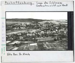 Aschaffenburg: Stadtbild mit Schloss