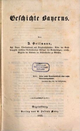 Geschichte Bayerns