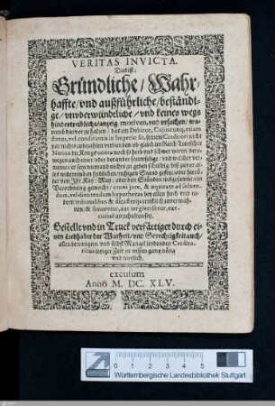 Veritas Invicta