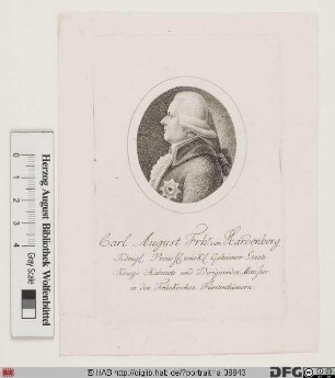 Bildnis Carl August Frhr. von Hardenberg, 1814 Fürst