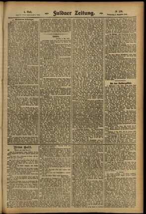 Zweite Ausgabe vom Donnerstag, den 05. Dezember 1912.