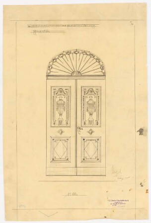 Gutshaus Mendelssohn-Bartholdy (Landhaus Hasenheide), Bernau Umbau: Haustür 1:10