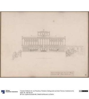 Potsdam. Belriguardo auf dem Tornow. Vorderansicht