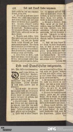 Lob- und Danck-Lieder insgemein.