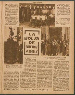 La bolsa de Buenos Aires