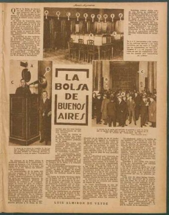La bolsa de Buenos Aires