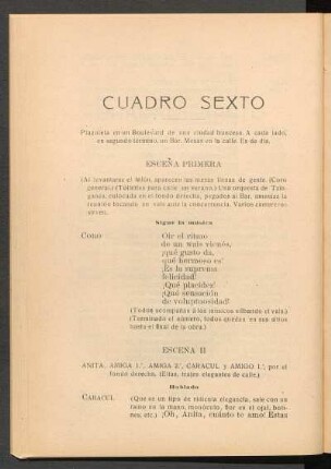 Cuadro sexto