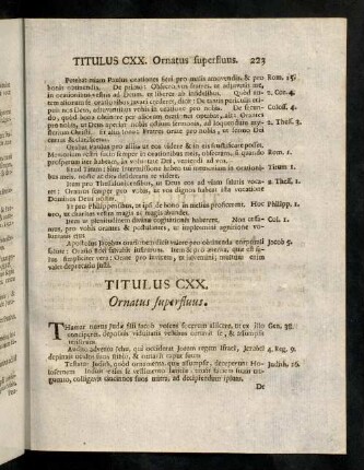 223-240, Titulus CXX. - CXXVII.