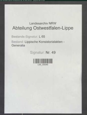 Fürbitten für das regierende Haus