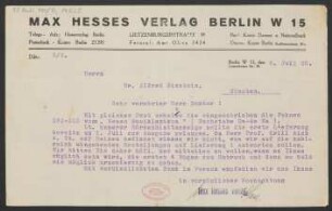 Brief an Alfred Einstein : 08.07.1925