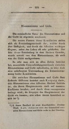 [E.] Rheumatismus und Gicht