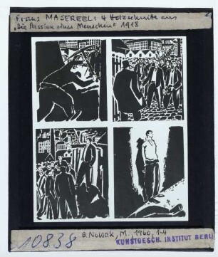 Masereel, Die Passion eines Menschen,Masereel, Die Passion eines Menschen, Holzschnitt 25/25