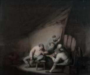Zechende und rauchende Bauern