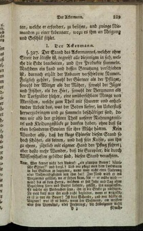 I. Der Ackermann.