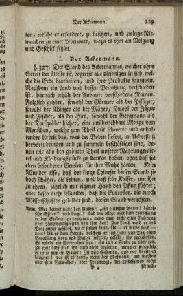 I. Der Ackermann.