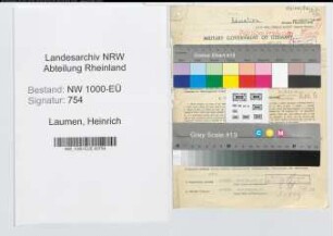 Entnazifizierung Heinrich Laumen, geb. 29.06.1902 (Lehrer)