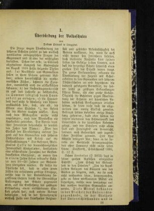 Überbürdung der Volksschulen
