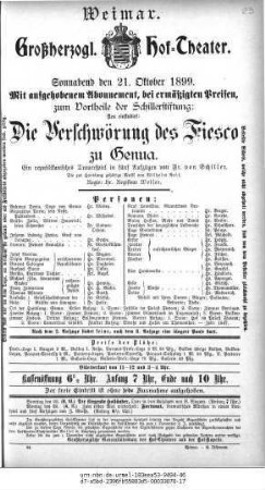 Die Verschwörung des Fiesco zu Genua
