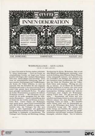 Wohnungs-Luxus - Kein Luxus