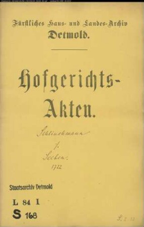 Schlingmann, Johann Jost zu Dahlhausen gegen Konduktor Bartold Seeven zu Dahlhausen - Beleidigung