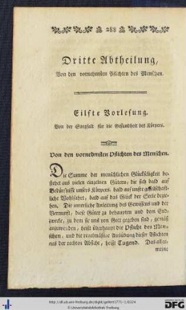 Eilfte Vorlesung.