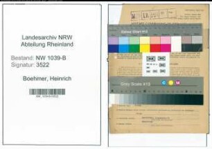 Entnazifizierung Heinrich Boehmer , geb. 19.11.1894 (Schulrat)