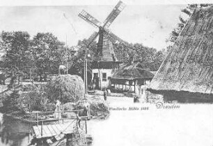 Dresden-Plauen. Wendische Mühle, Ansichtskarte