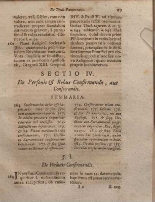 Sectio IV. De Personis & Rebus Confirmandis, aut Consecrandis.