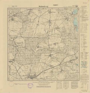 1743 (alte Nr.: 438) Richtenberg, Meßtischblatt (4cm - Karte)