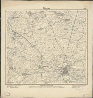 Meßtischblatt 3598 : Hagenau (Im Elsass), 1884 : Hagenau (Im Elsass). - Aufn. 1883. - 1:25000. - [Berlin]: Reichsamt für Landesaufnahme, 1884. - 1 Kt.