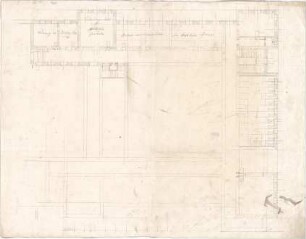 Voit, Johann Michael; Entwurf für ein Irrenhaus - Grundriss