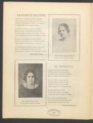 [Fotografía de] Srta. Rosalía Quesada Méndez : Simpática señorita de nuestra sociedad elegante.