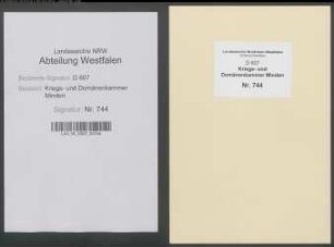Amt Rahden - Vogtei Rahden - Bauerschaft Kleinendorf: Unterlagen der Revisionskommission - Band 1