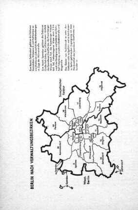 Karte: Berlin nach Verwaltungsbezirken
