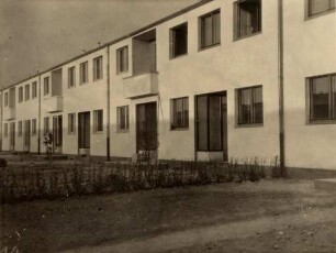 Eröffnung der Dammerstocksiedlung. Häuserzeile