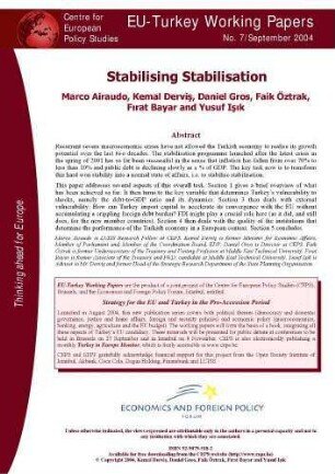 Stabilising Stabilisation