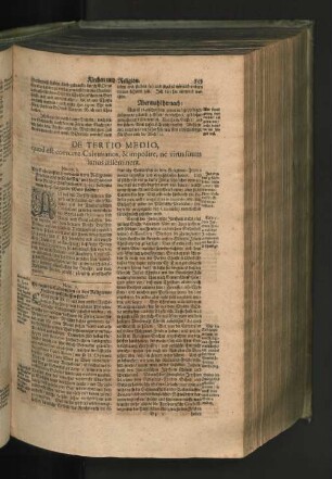 DE TERTIO MEDIO, quod est coercere Calvinianos, & impedire, ne virus suum latius disseminent.