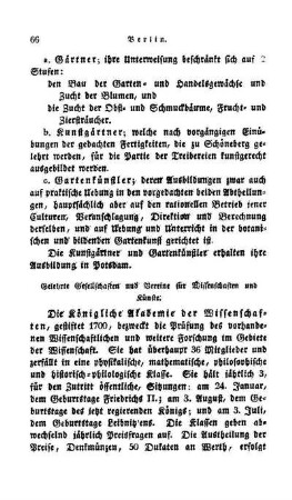 Gelehrte Gesellschaften und Vereine für Wissenschaften und Künste