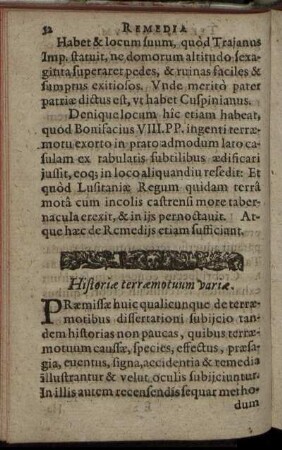 Historiae terraemotuum variae