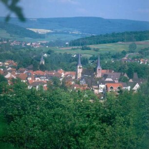Blick auf Schlüchtern, Beginn des Eselsweges