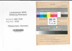 Entnazifizierung Hermann Wippermann , geb. 07.02.1903 (Betriebsfuehrer)