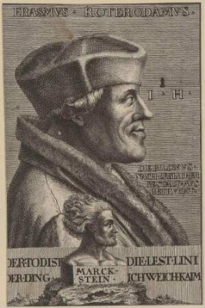 Bildnis des Humanisten Desiderius Erasmus, gen. Erasmus von Rotterdam