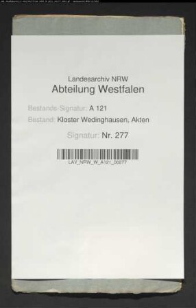 Heberegister der Rezeptur Werl.